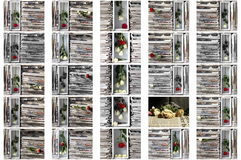 371 - FLOWERS AND NEWSPAPERS - BINK HUUB - netherlands.jpg